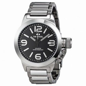 TW Steel Canteen 40mm Black Dial Stainless Steel Unisex Watch TW300