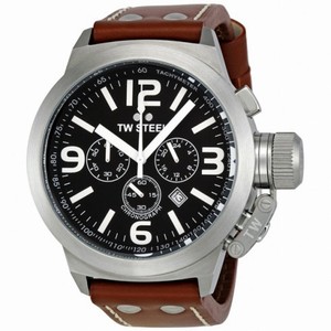 TW Steel Canteen 45mm Black Dial Chronograph Men's Watch TW6
