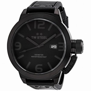 TW Steel Canteen 50 MM Cool Black Quartz Men's Watch TW822