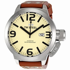TW Steel Canteen 50 MM Ivory Dial Men's Watch TW21M