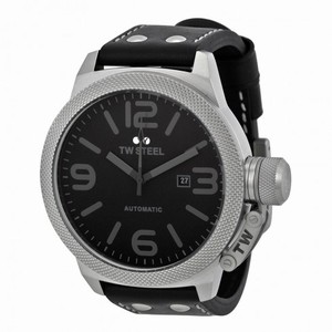 TW Steel Canteen Black Dial 50mm Men's Watch TWA201
