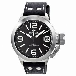 TW Steel Canteen Black Dial Stainless Steel Men's Watch TW2R
