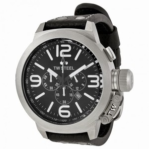 TW Steel Canteen Chronograph Black Dial Stainless Steel Men's Watch TW4