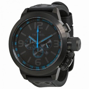 TW Steel Canteen Cool Black and Blue Chronograph 50mm Men's  Watch TW905