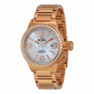 TW Steel Canteen Mother of Pearl Dial Rose Gold-plated Men's Watch TW306