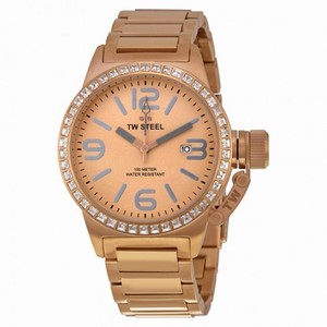 TW Steel Canteen Rose Sunray Dial Rose Gold-plated Steel Men's Watch TW305