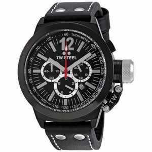 TW Steel CEO Canteen 45 MM Black Dial Chronograph Men's Watch CE1033