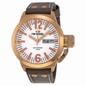 TW Steel CEO Canteen 45mm  White Dial Men's Watch CE1017