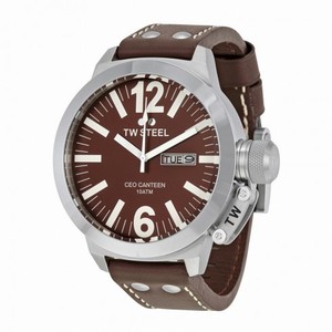 TW Steel CEO Canteen 50 MM Brown Dial Men's Watch CE1010