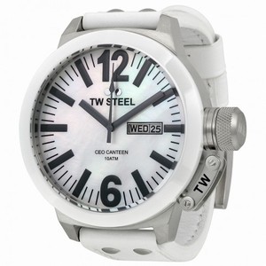 TW Steel CEO Canteen Mother of Pearl Dial 50MM Men's Watch CE1038