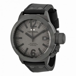 TW Steel CEO Canteen Quartz Gray Dial 45mm Men's Watch CE1051