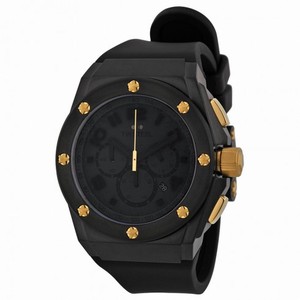TW Steel CEO Chronograph Black Silicon Strap 44mm Men's Watch TW684