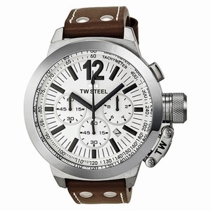 TW Steel CEO Chronograph White Dial Stainless Steel Men's Watch CE1008R