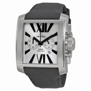 TW Steel CEO Goliath Silver Sunray Chronograph Dial 42MM Men's Watch CE3003