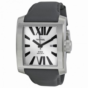 TW Steel CEO Goliath Silver Sunray Dial 42mm Men's Watch CE3002