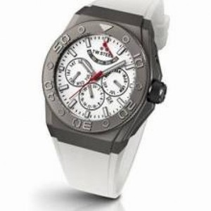 TW Steel CEO White Dial White Rubber Men's Watch CE5002
