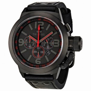 TW Steel Cool Black and Red Chronograph Men's 45mm Watch TW902