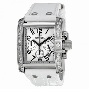 TW Steel Goliath 39 MM White Dial Chronograph Unisex Watch TW118W