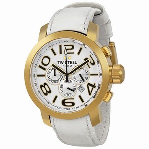 TW Steel Grandeur 45mm White Dial Chronograph Men's Watch TW55