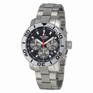 TW Steel Grandeur  Chronograph Black Dial Stainless Steel Men's Watch TW706