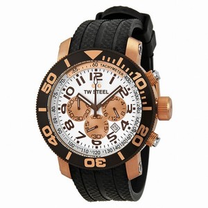 TW Steel Grandeur Diver 45 MM Rose Gold Plated Case Men's Watch TW76