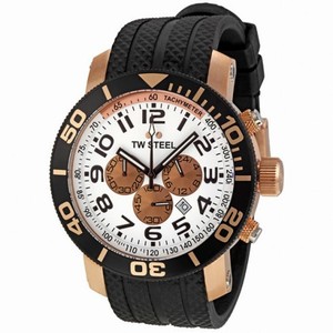 TW Steel Grandeur Diver 48 MM Rose Gold Plated Case Men's Watch TW77
