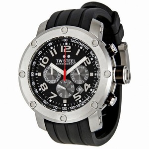 TW Steel Grandeur Tech 45mm Black Dial Black Chronograph Men's Watch TW120