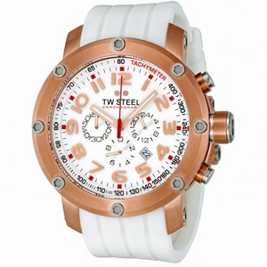 TW Steel Grandeur Tech 48mm White Dial Chronograph Men's Watch TW133