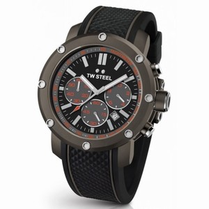 TW Steel Grandeur Tech Black Dial Men's Chronograph Watch TS4