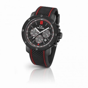 TW Steel Grandeur Tech Black Dial Men's Chronograph Watch TS6