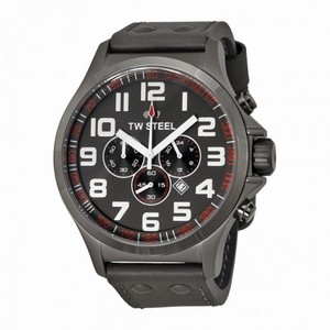 TW Steel Pilot Chronograph Grey Dual Titanium PVD Men's Watch TW423