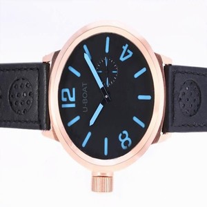 U-Boat Italo Fontana 2060 Black Dial Rose Gold Bezel Automatic Watch