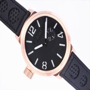 U-Boat Italo Fontana 2060 Mens Black Crocodile Leather Strap 50mm Watch