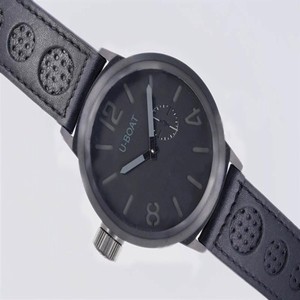U-Boat Italo Fontana 45 AB 4 Mens Black Cow Leather Strap 50mm Watch