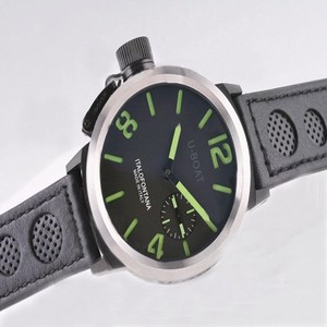U-Boat Italo Fontana 5571 Round Manual Winding Black Dial Watch
