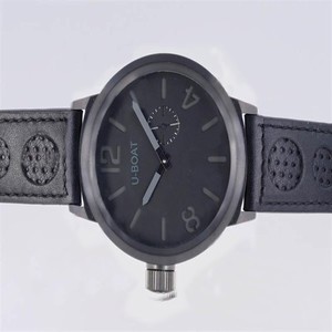 U-Boat Italo Fontana 5573 Round Black Crocodile Leather Strap Watch