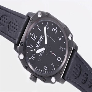 U-Boat Thousands Of Feet 1918 PVD Bezel Manual Winding Black Dial Watch