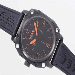 U-Boat Thousands Of Feet 1918 Round Manual Winding Black Dial Watch