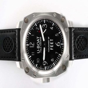 U-Boat Thousands Of Feet 1980 Black Dial Manual Winding Watch