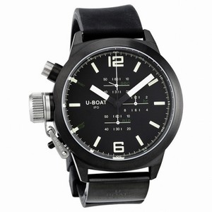 U-Boat Black Dial Rubber Men's Watch 1021