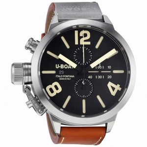 U-Boat Classico CAS Automatic Chronograph Brown Leather Men's Watch 2273