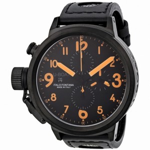 U-Boat Flightdeck CAB Automatic Chronograph Black Leather Men's Watch 6122