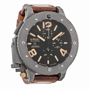 U-Boat U-42 Back Carbon Fiber Dial Chronograph Titanium Men's Watch 6475