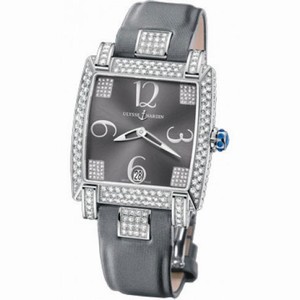 Ulysse Nardin Caprice Anthracite Grey Dial Satin Strap Automatic Ladies Watch 130-91FC-609
