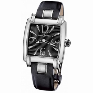 Ulysse Nardin Caprice Automatic Black Dial Black Leather Ladies Watch 133-91-06-02