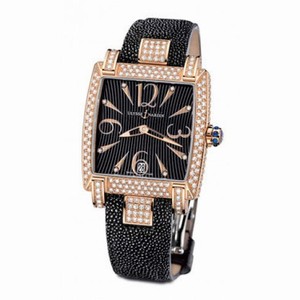 Ulysse Nardin Caprice Black Dial Galusha Strap Automatic Ladies Watch 136-91FC-06-02