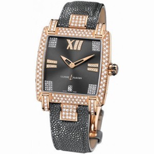Ulysse Nardin Caprice Grey Dial Stingray Leather Automatic Ladies Watch 136-91AC-309