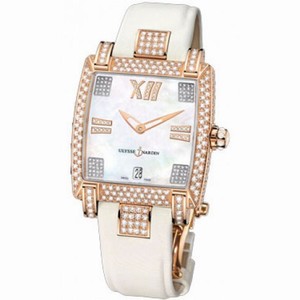 Ulysse Nardin Caprice Mother of Pearl Dial Satin Strap Automatic Ladies Watch 136-91FC-301