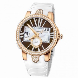 Ulysse Nardin Executive Lady 18K Rose Gold Diamond Automatic Watch 246-10B-30-05