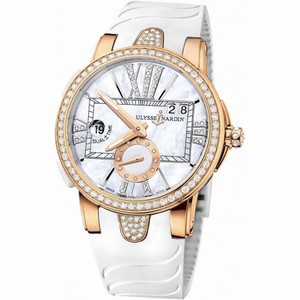 Ulysse Nardin Executive Lady Mother of Pearl Diamond 18K Rose Gold Automatic Watch 246-10B-3C-391
